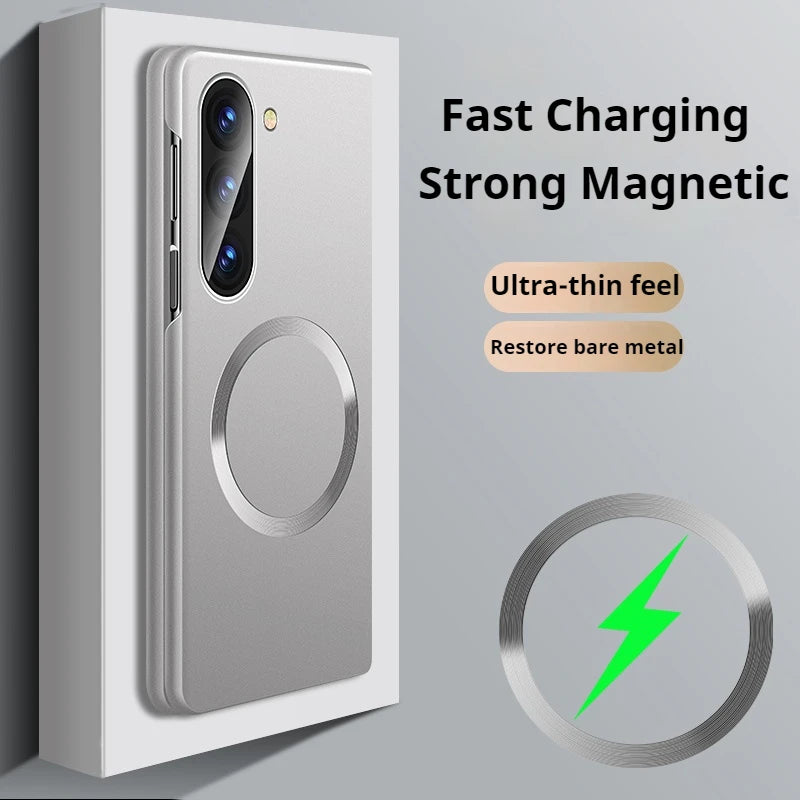 Magnetic Wireless Charging Case for Samsung Galaxy Z Fold 7 6 5 4 3