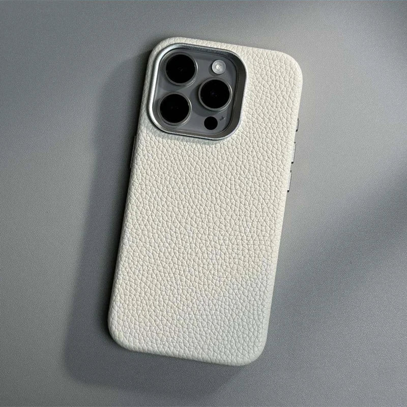 Luxury Wireless Charging Magnetic Leather Phone Case For iPhone