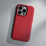 Luxury Wireless Charging Magnetic Leather Phone Case For iPhone