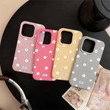 Cute Small Daisy Shockproof Bumper Silicone Case For iPhone