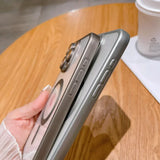 Fashion Plating Frosted Matte Magnetic Case For iPhone