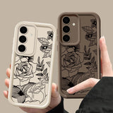 Rose Flower Soft Phone Case For Samsung