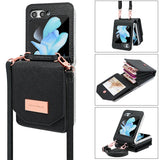 Stylish Crossbody Wallet Case With Card Slots for Samsung Z Flip