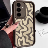 Striped Pattern Silicone Phone Case For Samsung