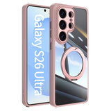 Magnetic Bracket Clear Shockproof Phone Case For Samsung
