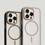 Luxury Matte Translucent Magnetic Case For iPhone