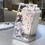 Flowers Clear Phone Case For Samsung