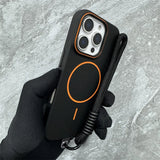 Ultrathin Simple Magnetic Lanyard Bumper Case for iPhone