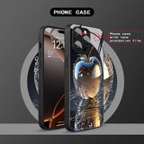 Creativity Fantasy Apple Pattern Tempered Glass Phone Case For iPhone