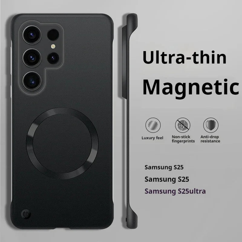 Thin Metallic Paint for Magsafe Magnetic  Borderless Case for Samsung