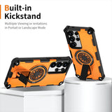 Hidden Holder Back Magnetic Phone Case For Samsung