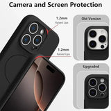 Microfiber Liquid Silicone Magnetic Case for iPhone