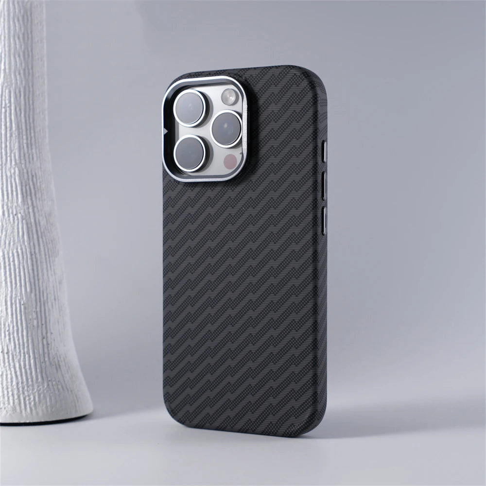 Ultra-Thin Lens Holder Magnetic Phone Case For iPhone