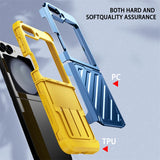 Electroplated Telescopic Hinge Shockproof Silicone Case for Samsung