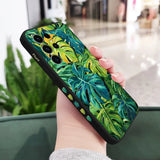 Monstera Deliciosa Leaf Pattern Phone Case For Samsung