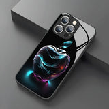 Creativity Fantasy Apple Pattern Tempered Glass Phone Case For iPhone