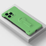 Slim Minimalist Frameless with Stand Case for iPhone