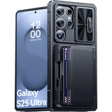Full Body with Card Holder Kickstand Wallet Phone Case for Samsung