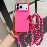 Hand-Woven Crossbody Long Lanyard Phone Case For Iphone