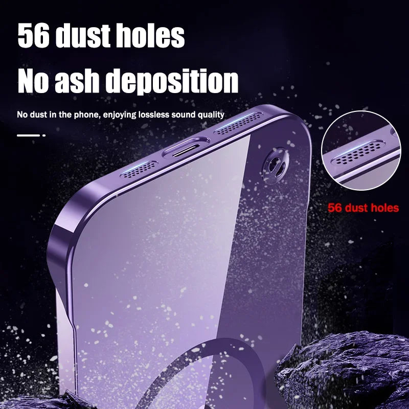 Luxury Plating Transparent Frameless Ultra Thin Case For iPhone