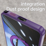 Magnetic Bracket Clear Shockproof Phone Case For Samsung