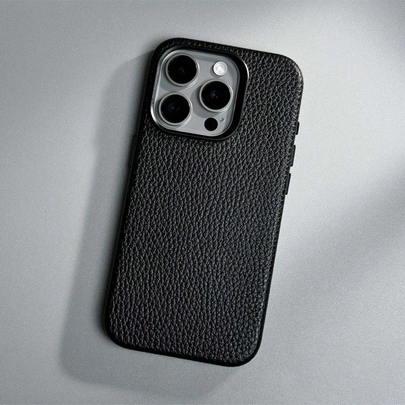Luxury Wireless Charging Magnetic Leather Phone Case For iPhone