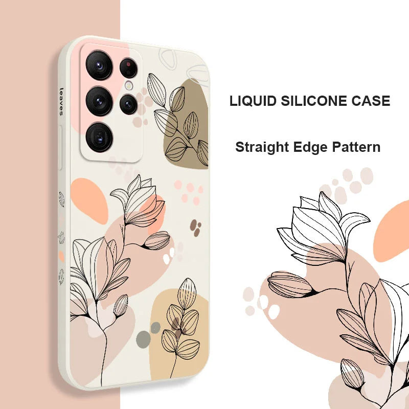 Abstract Plants Phone Case For Samsung