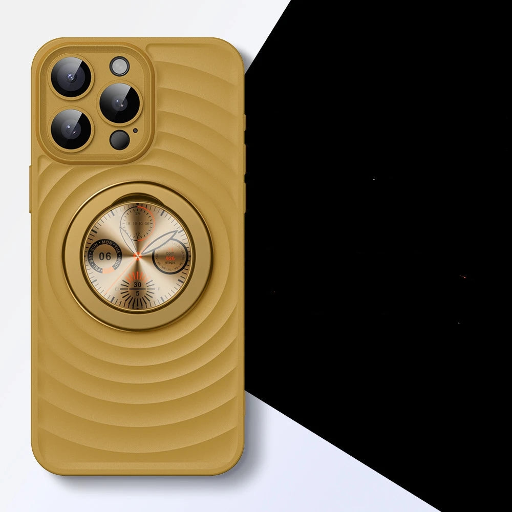 3D Matte Magnetic Stand Holder Hard Phone Case for iPhone