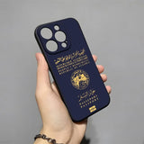 Map Flag Passport Shockproof Silicone Phone Case For iPhone