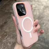 2 IN 1 Jelly Candy Color Magnetic Phone Case For iPhone