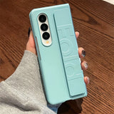 Luxury Soft Silicone Wrist Strap Holder Phone Case For Samsung Z Fold