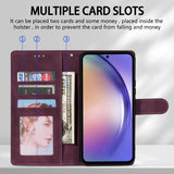 Leather Wallet Card Framework Magnetic Flip Phone Case for Samsung