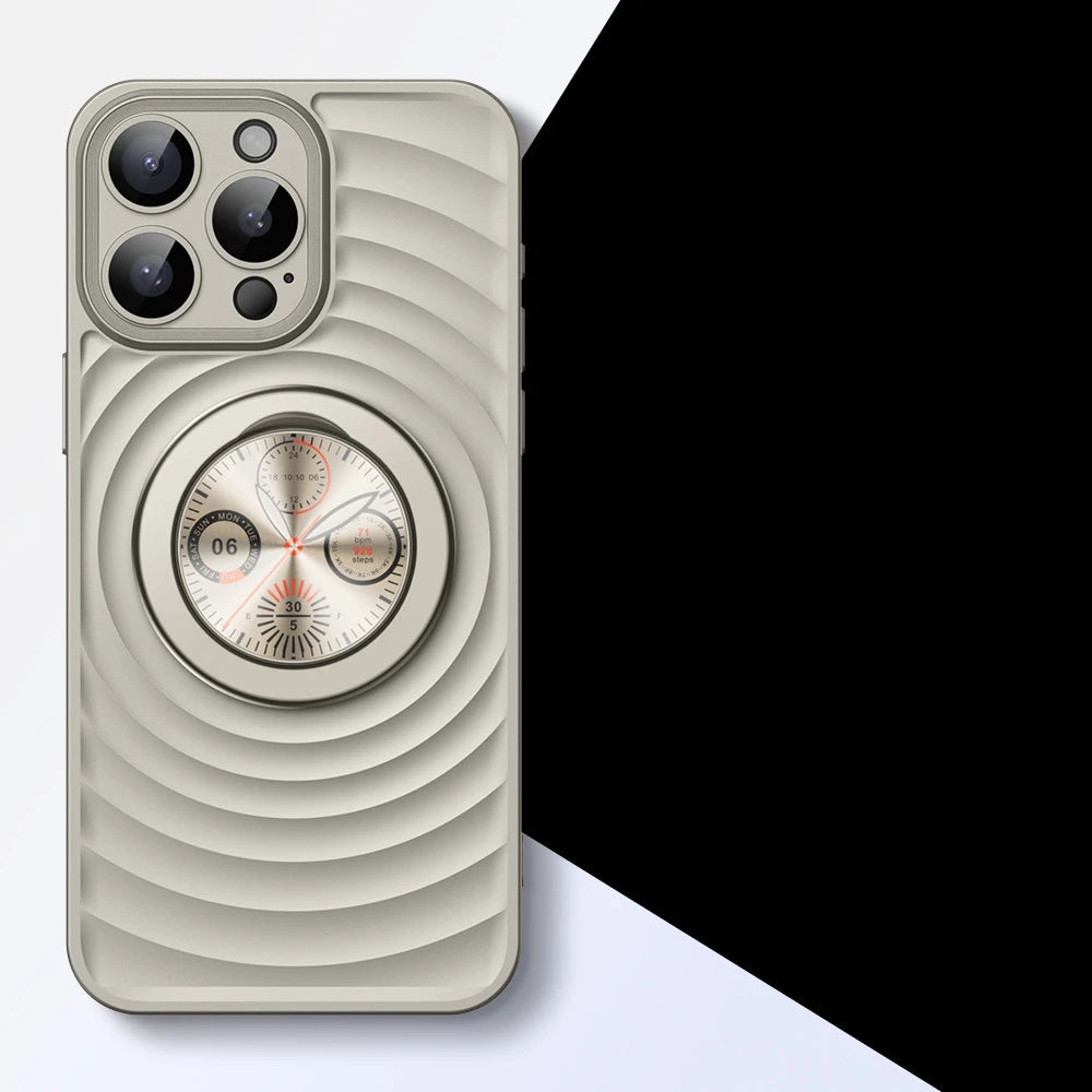 3D Matte Magnetic Stand Holder Hard Phone Case for iPhone