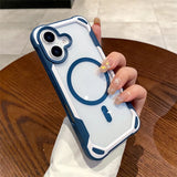 Shockproof Armor Magnetic Clear Case For iPhone