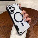 Shockproof Armor Magnetic Clear Case For iPhone