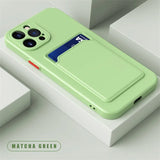 Silicone Wallet Card Holder Case For iPhone