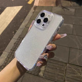 Soft Glitter Transparent Phone Case For iPhone