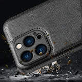 Soft Leather with Lens Protection Case for iPhone