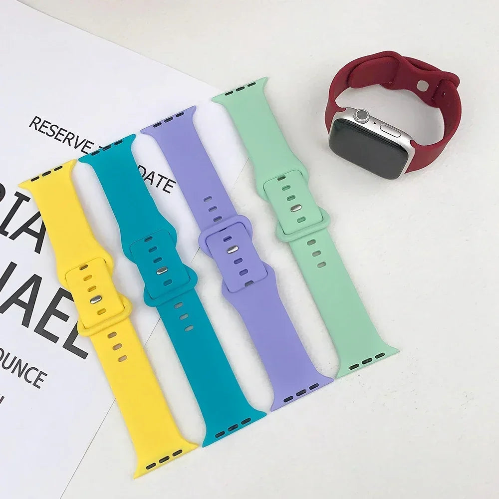 Soft Silicone Band for Apple Watch