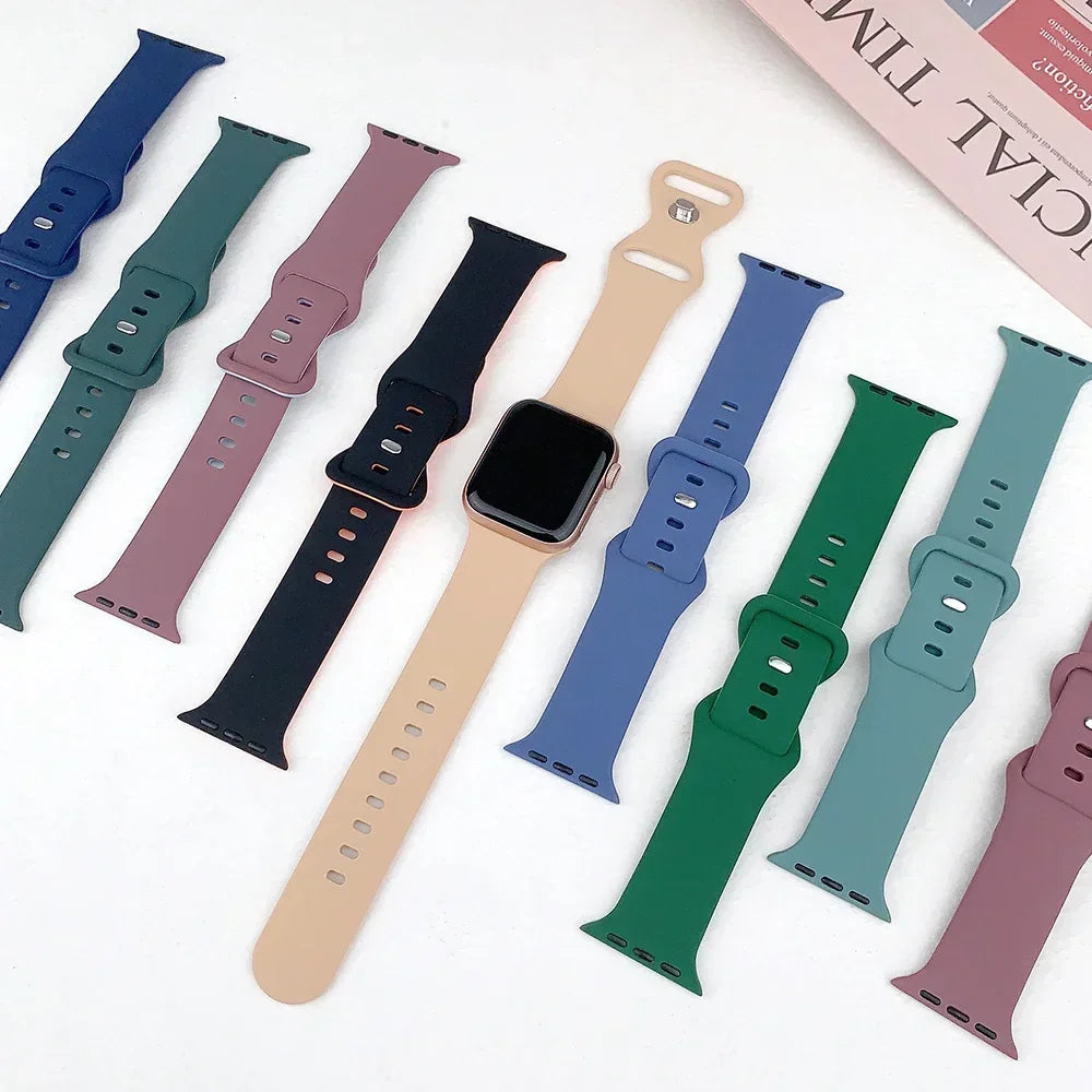 Soft Silicone Band for Apple Watch