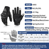 Summer Breathable Non-slip Wear-resistant Full Finger Motorcycle Gloves