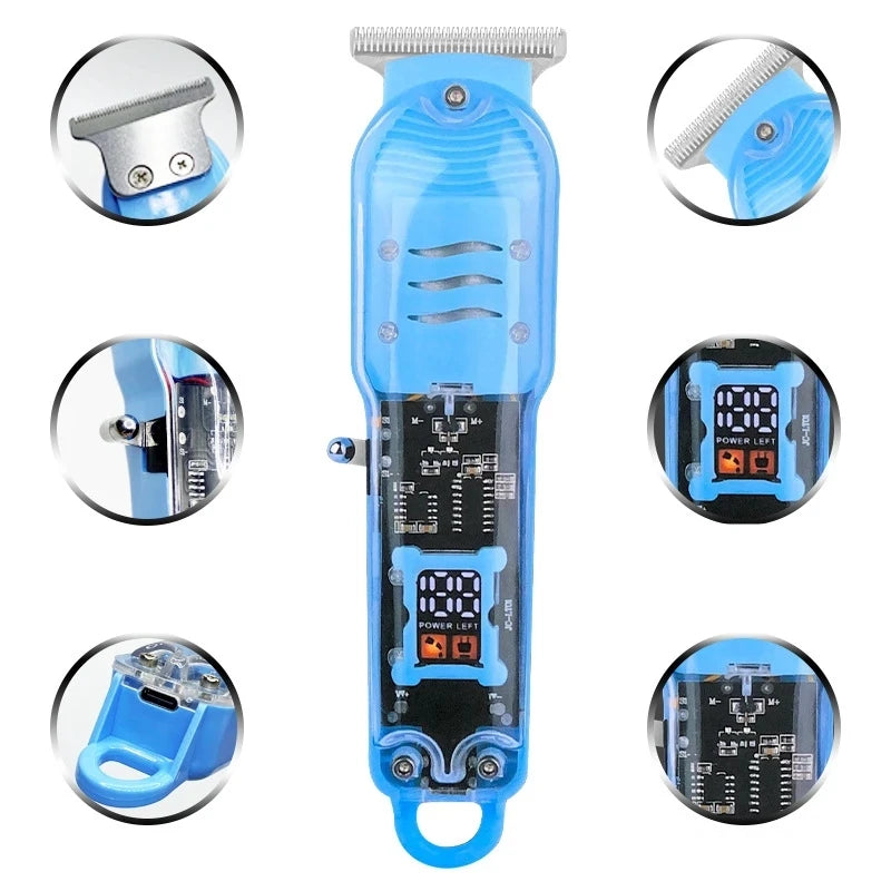 Rechargeable Transparent Professional Hair Clippers