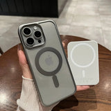 Transparent Titanium Magnetic Case for iPhone