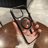 Transparent Titanium Magnetic Case for iPhone