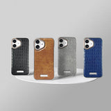 Ultrathin Borderless Crocodile Texture Leather  Phone Case for iPhone