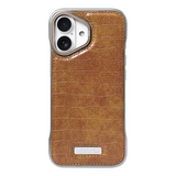 Ultrathin Borderless Crocodile Texture Leather  Phone Case for iPhone