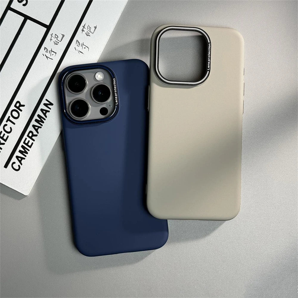 Luxury Solid Color Matte Case For iPhone