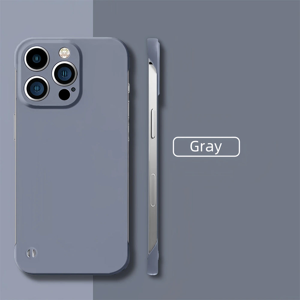 Ultra Thin Minimalist Borderless Phone Case For iPhone