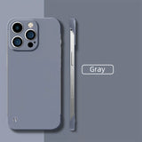 Ultra Thin Minimalist Borderless Phone Case For iPhone