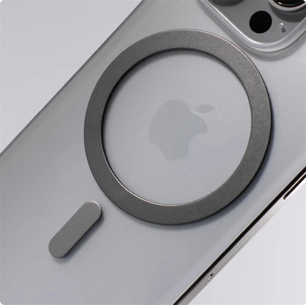 Ultra thin Borderless Magnetic Wireless Charge Matte Case For iPhone